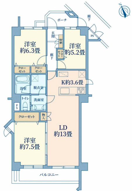 府中ビレジ間取り