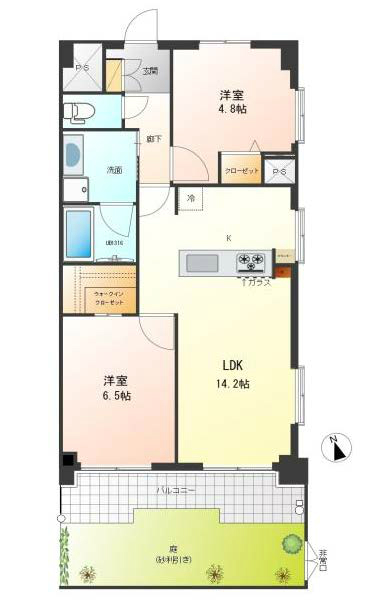 田園キャッスル府中間取り