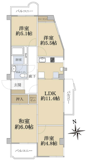 陽輪台府中間取り