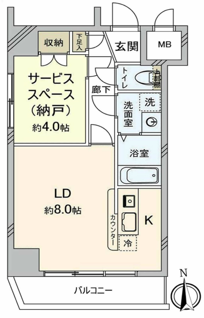 菱和パレス府中駅前間取り