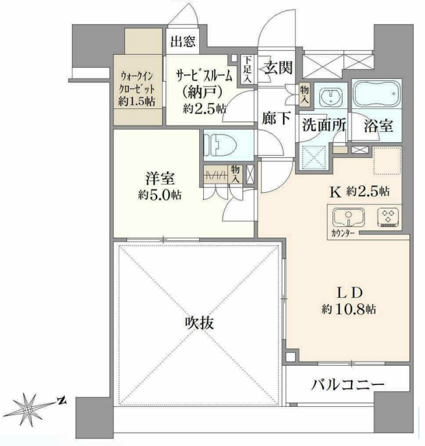 ウィルローズ府中宮町間取り