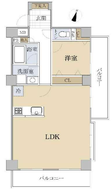 府中武蔵野オリエントコート間取り