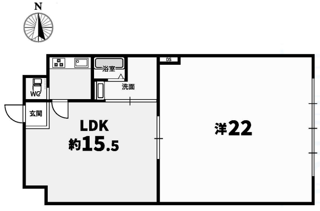 ライオンズマンション府中第5間取り