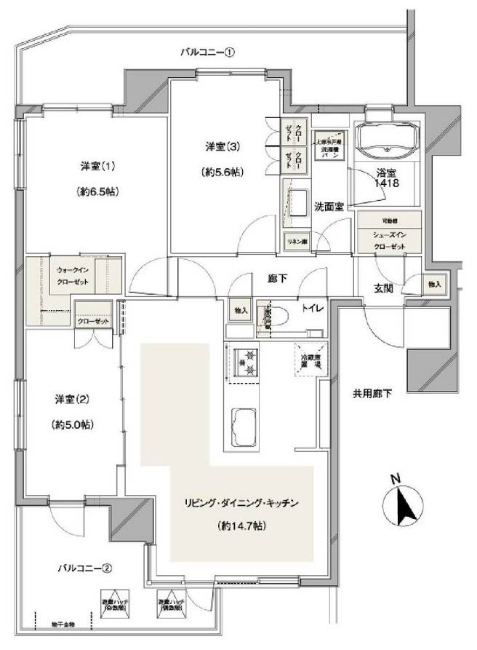 プレシス府中エンティア間取り