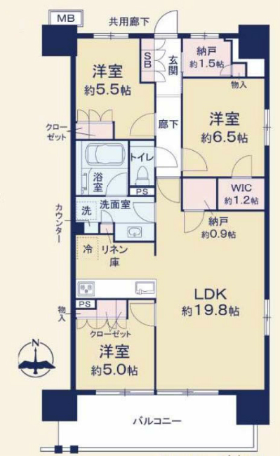 ザパークハウス府中間取り