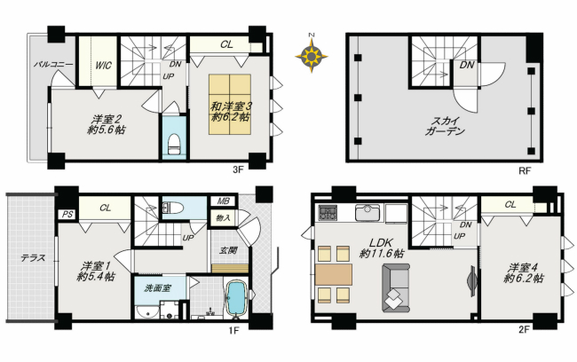 ウィンドステージ府中間取り