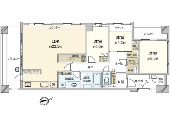 ライオンズ府中武蔵野台間取り