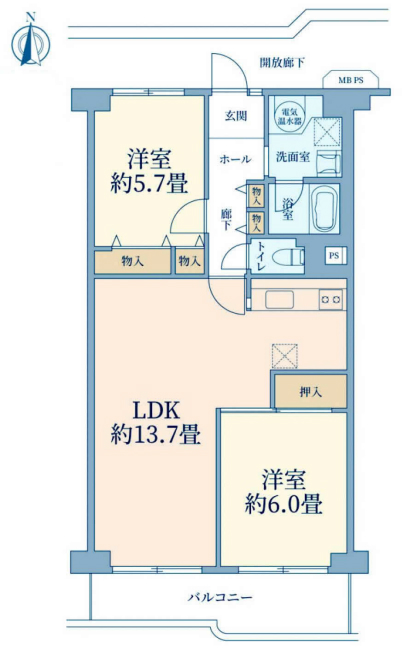 コープ野村府中是政間取り