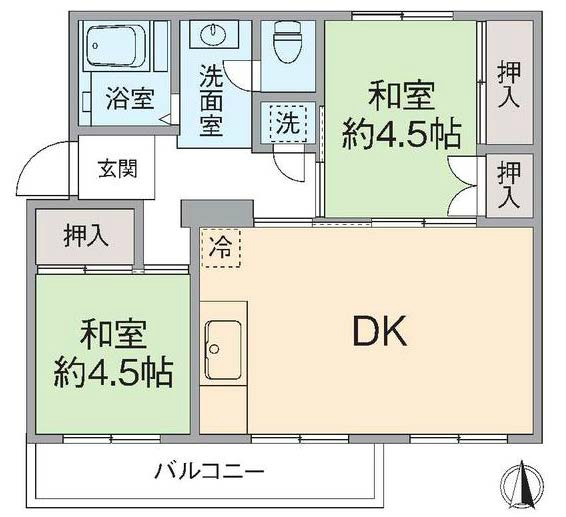 府中日鋼団地間取り