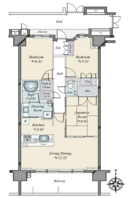 プラウドシティ府中間取り