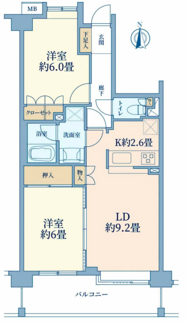 東府中ガーデンハウス間取り