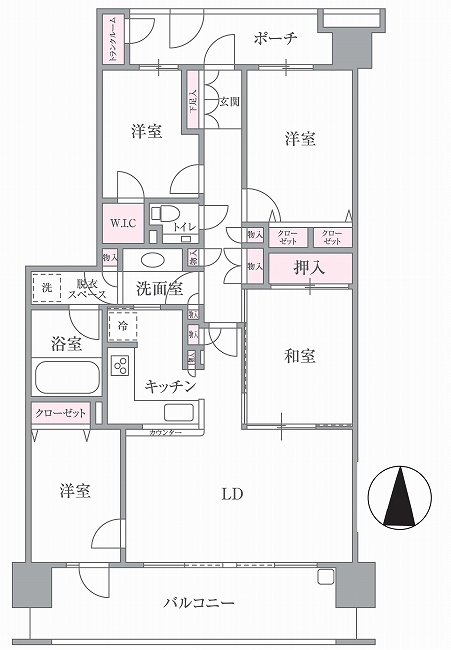 エフユニバース間取り