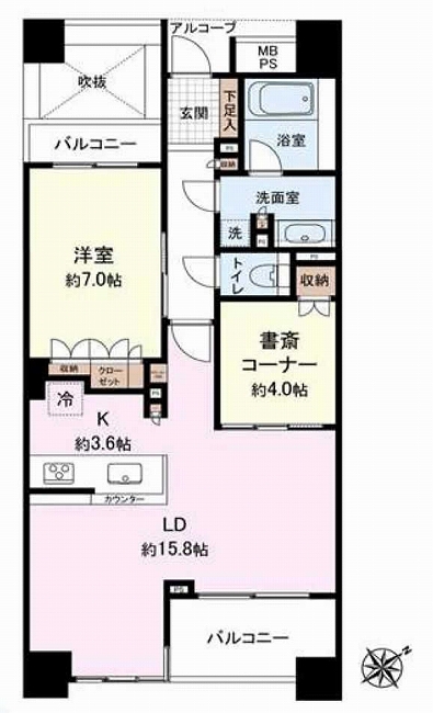レクセル府中西府間取り