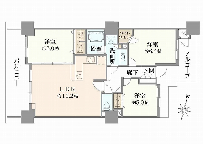 ライオンズステージ府中シティタワー間取り