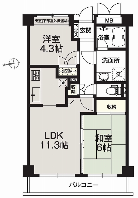 藤和シティコープ府中朝日町間取り