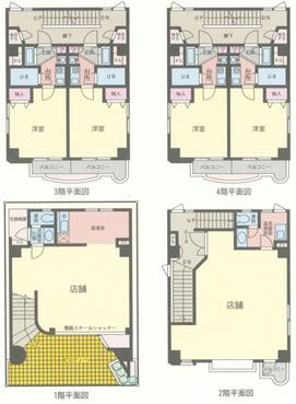 宮西町２丁目一棟売マンション間取り