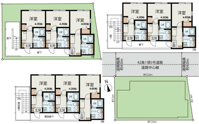 晴見町1丁目売りアパート間取り