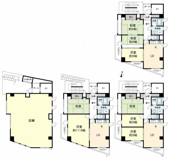 寿町2丁目一棟売マンション間取り