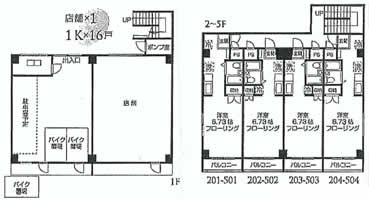 美好町1丁目一棟売マンション間取り