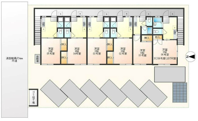 府中市白糸台1丁目売りアパートs-3195間取り