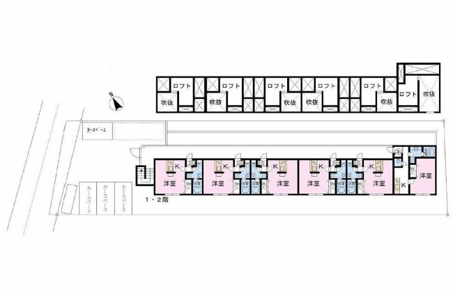 府中市紅葉丘３丁目売りアパートs-3244間取り