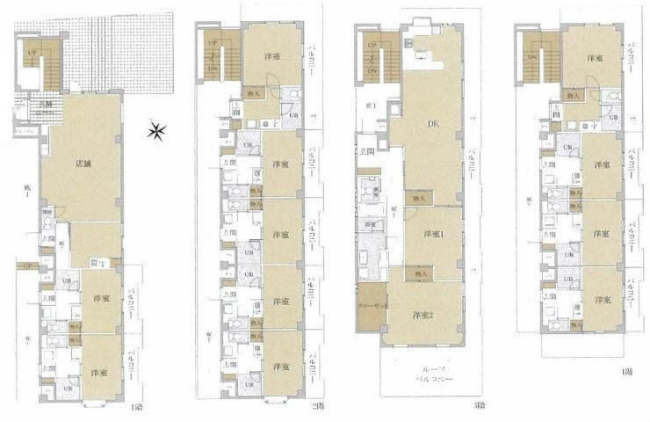 府中市分梅町3丁目一棟売マンションs-3254間取り