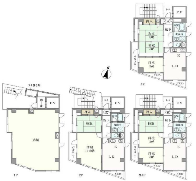 府中市寿町2丁目一棟売マンションs-3289間取り