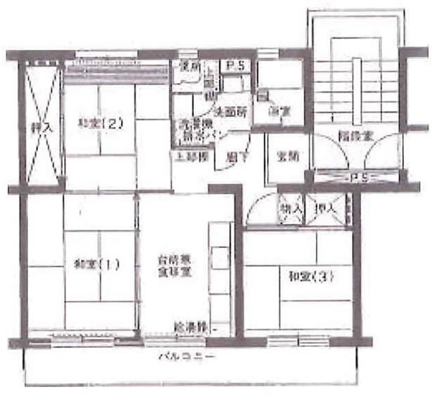 車返団地３街区2－404間取り