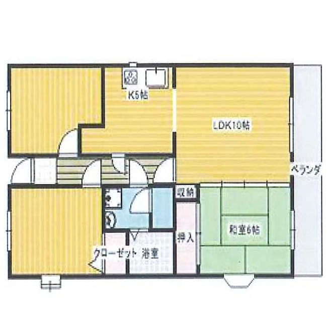 欅ハイム1番館202間取り