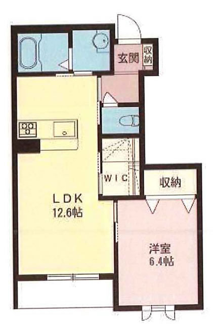 カーサソラールＢの間取り