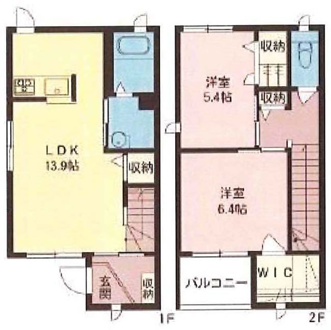 フェールネージュBの間取り