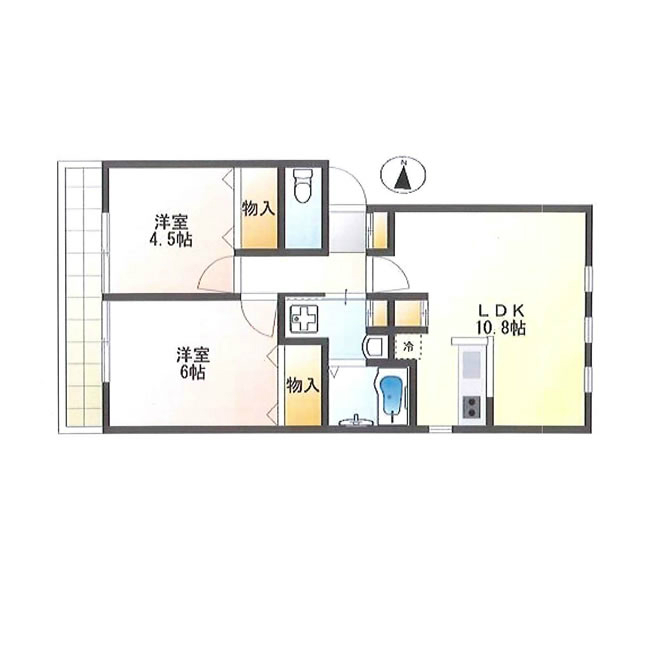 wood village2F間取り