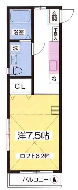 コンフォート東府中105間取り