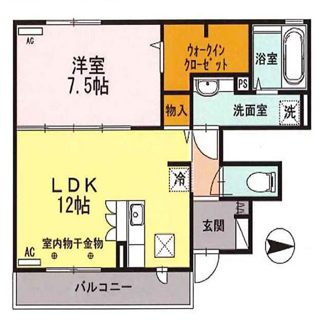 グラシア102間取り