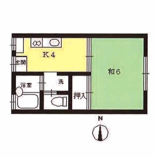 コーポナスノ201間取り