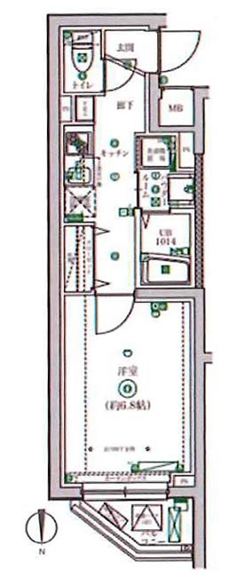 MAXIV東府中DUE305間取り