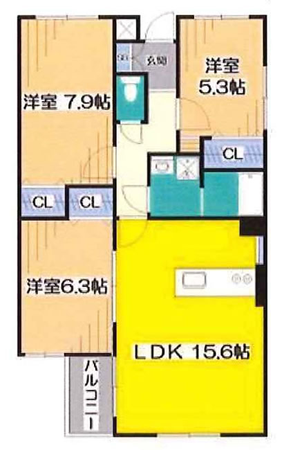 Aifort府中501間取り