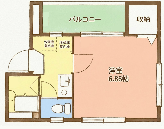 ムサシハイツの間取り