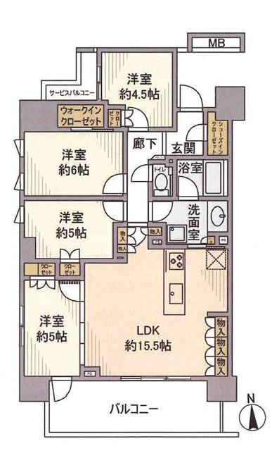 バウス府中の間取り
